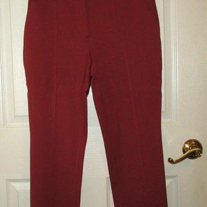 WHBM Size 8 The Straight Crop Burnt Orange